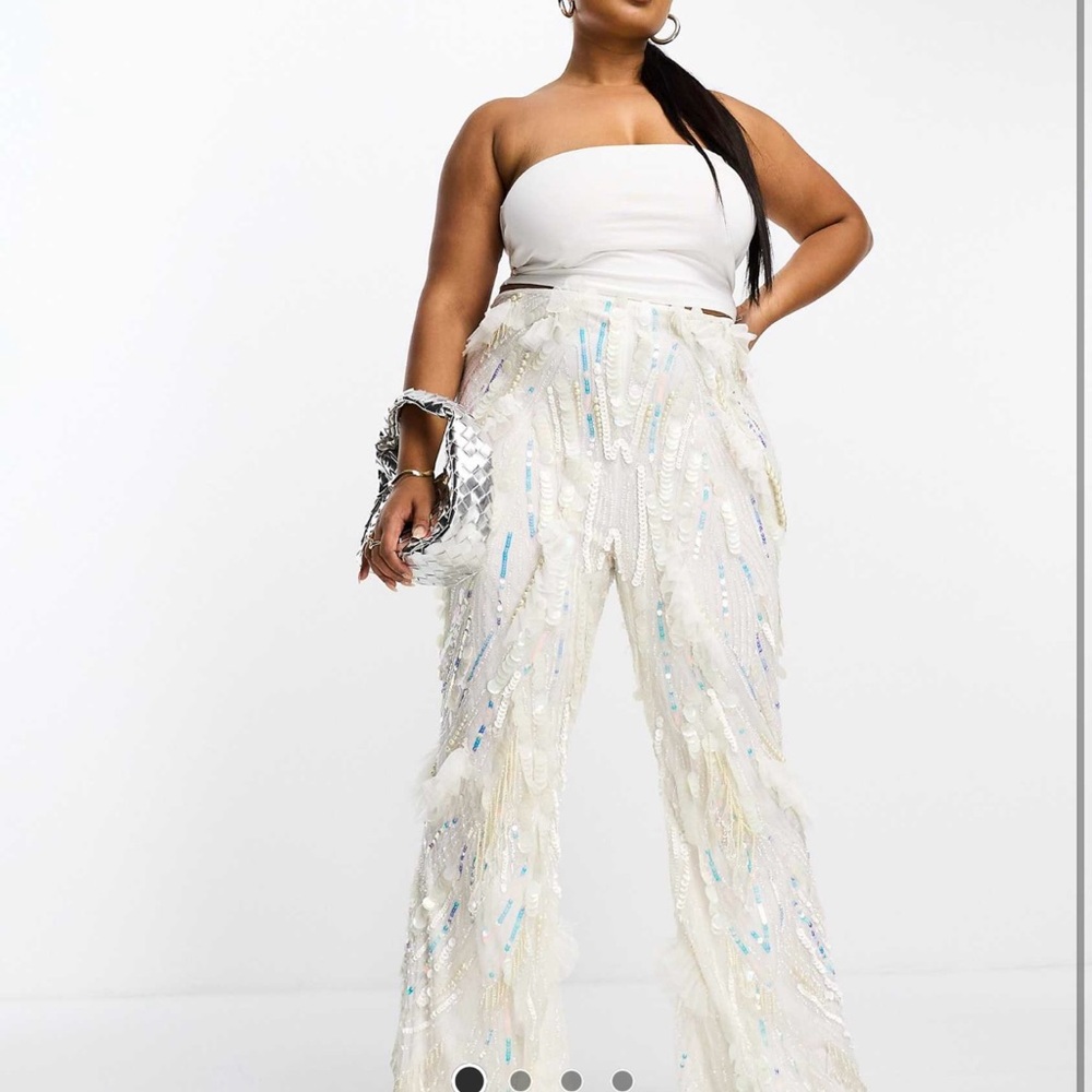 Asos Design Curve embellished Pants - Picture 2 of 5
